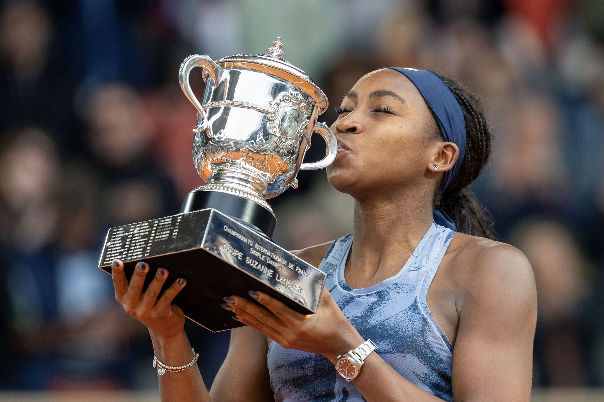 Coco Gauff after her win at the French Open 2025 - Image Source: Getty